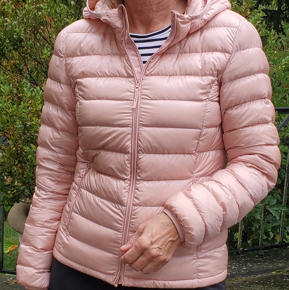 Palest Pink Packable Down Jacket - Picture 2 of 7